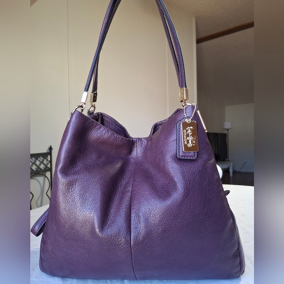 COACH Madison Phoebe 26224 Handbag Shoulder Bag Tote Purse - Picture 2 of 8